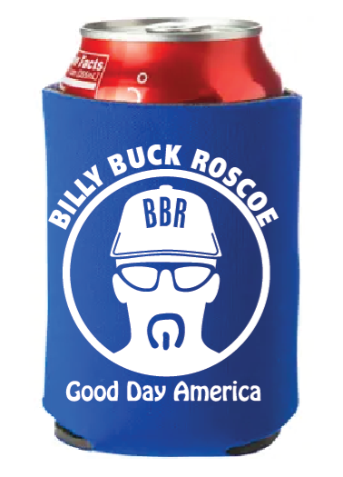 Billy Buck Roscoe Can Coozie - Blue