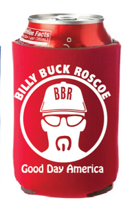 Billy Buck Roscoe Can Coozie - Red